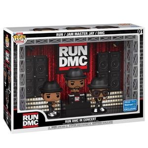 NIB Funko Pop! Moment Deluxe Run DMC in Concert Vinyl Figures Set